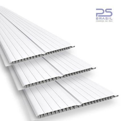 Forro Pvc Gemini 5,00mt 200mm Neve (cada ...