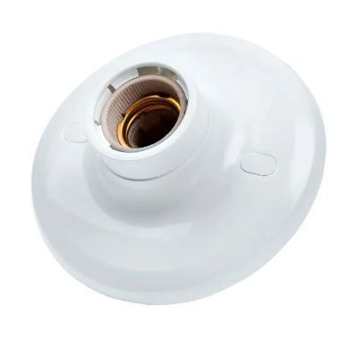 PLAFONIER C/SOQ DE PORCELANA E-27 BR REUE