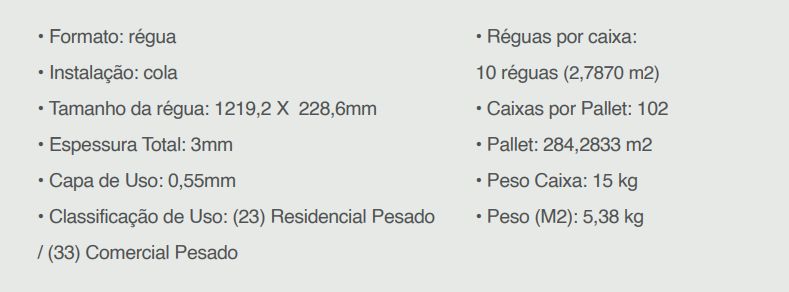 Piso Vinilico Eco Hard, Regua 0,30x228,6x...