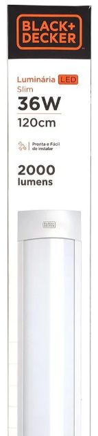 Luminaria Led Linear Slim 36W 120Cm 6500K...