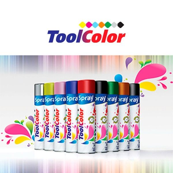 Tinta Spray 350Ml Vermelho Toolcolor