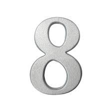 Numero Resid 8 Aluminio Global Plastic