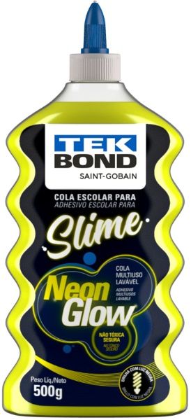 Ud - Slime Neon Amarelo 500G Tekbond