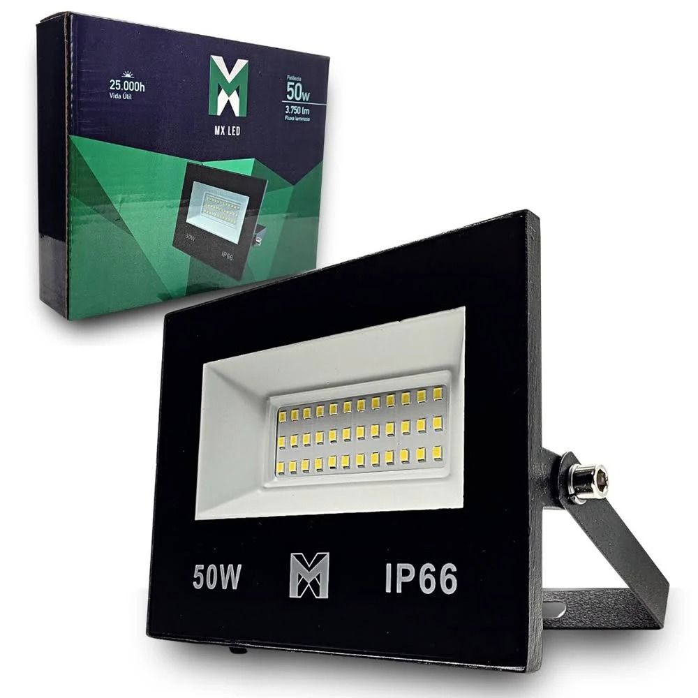 Refletor Led 050W 6500K Mx-0506 Mx Led