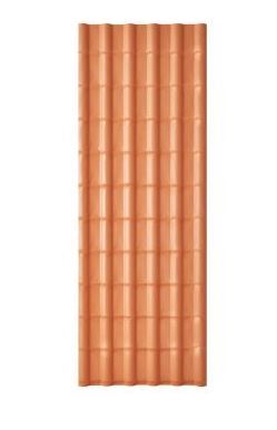 Telha Pvc Plan Ceram 2,42X0,88 6 Ondas Pr...