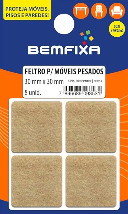Feltro Ades Quad Bg Mov Pesado 30X30 Bemfixa