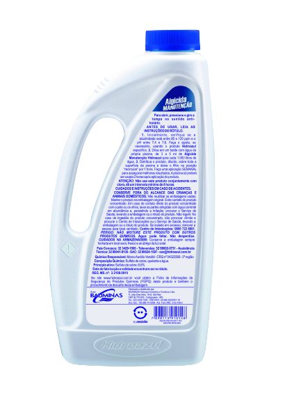 Algicida Manutencao 01L Hidroazul